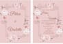 design editable blush floral wedding invitation template
